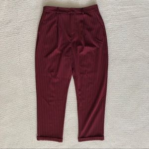 Forever 21 Pinstriped Wide Leg Pants